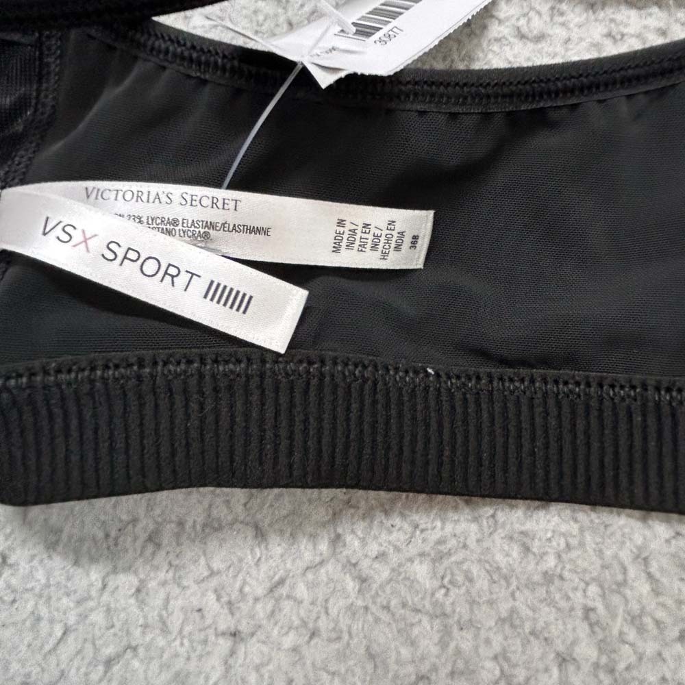 Victoria Secret Bra 36B Sports Bra VSX Sport Underwire Front Zip Support - Picture 6 of 9